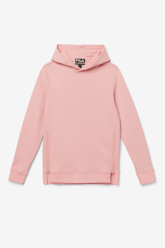 Fila Hoodie Womens Pink Maddox Pullover - Ireland 39154-BQYW